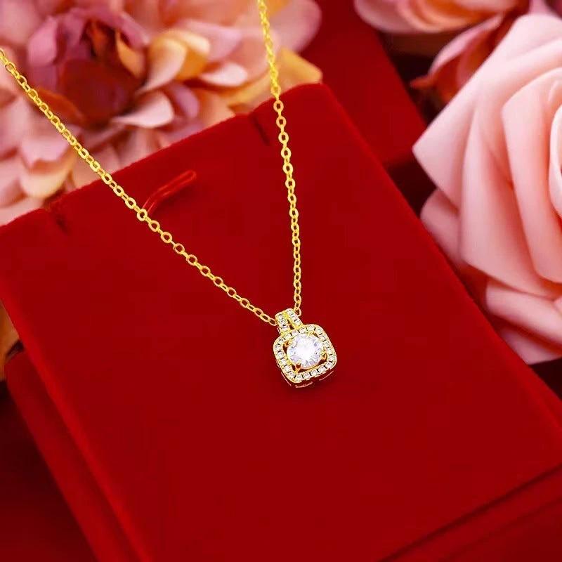 Fashion Jewelry Set - Zircon Gem Necklace Earring Ring MANDOTOS