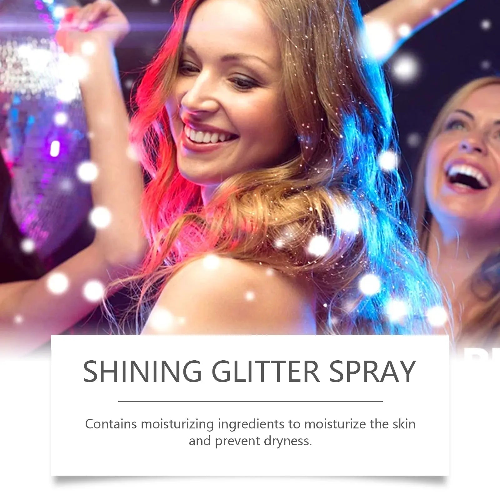 Stage Makeup Glitter Spray, Highlighter Spray Natural Stereo Long-Lasting Brightening Glitter V.I.P Digital Presence