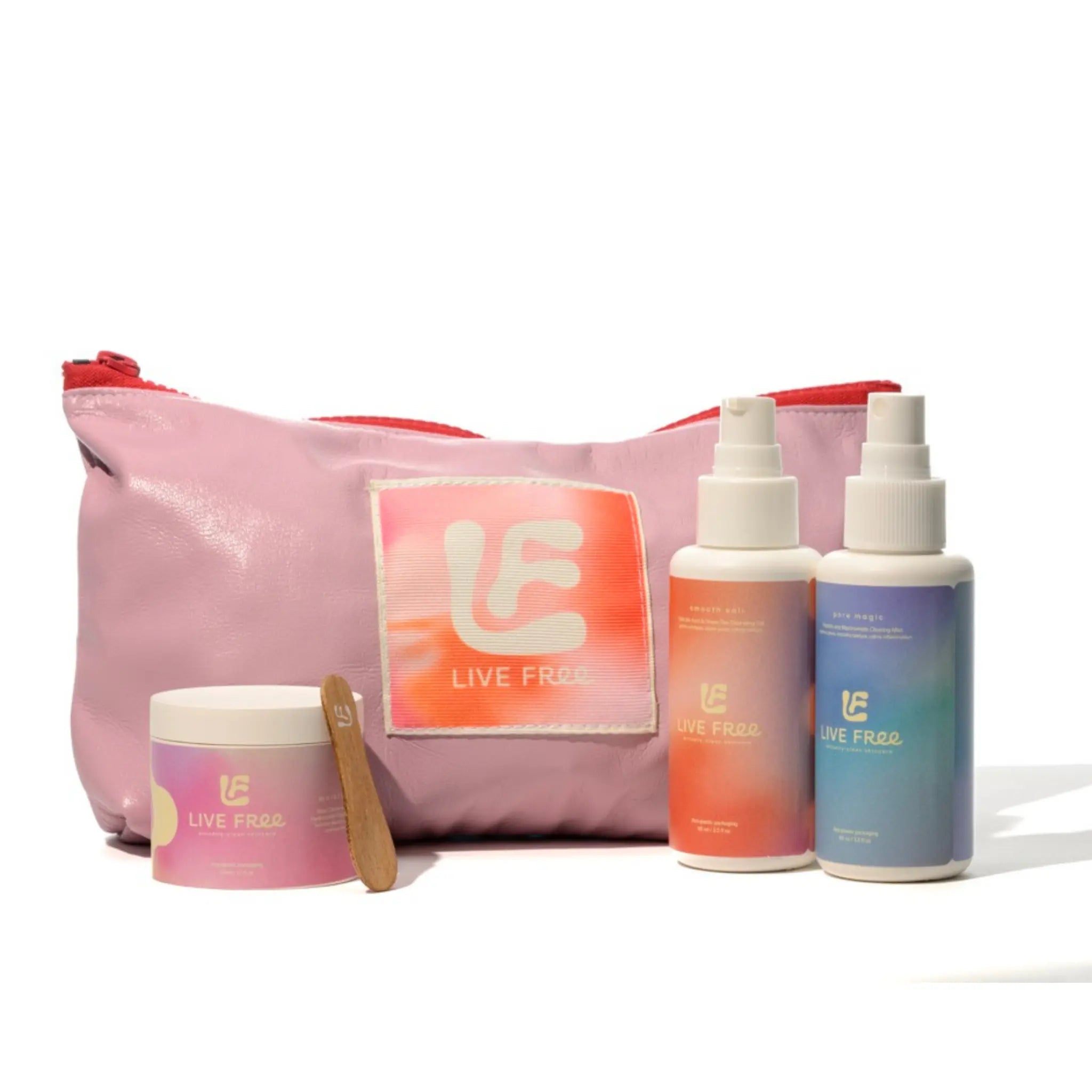 Routine Skincare Set – Cleanser, Toner & Moisturizer for Blemish-Prone & Sensitive Skin Free Living Co