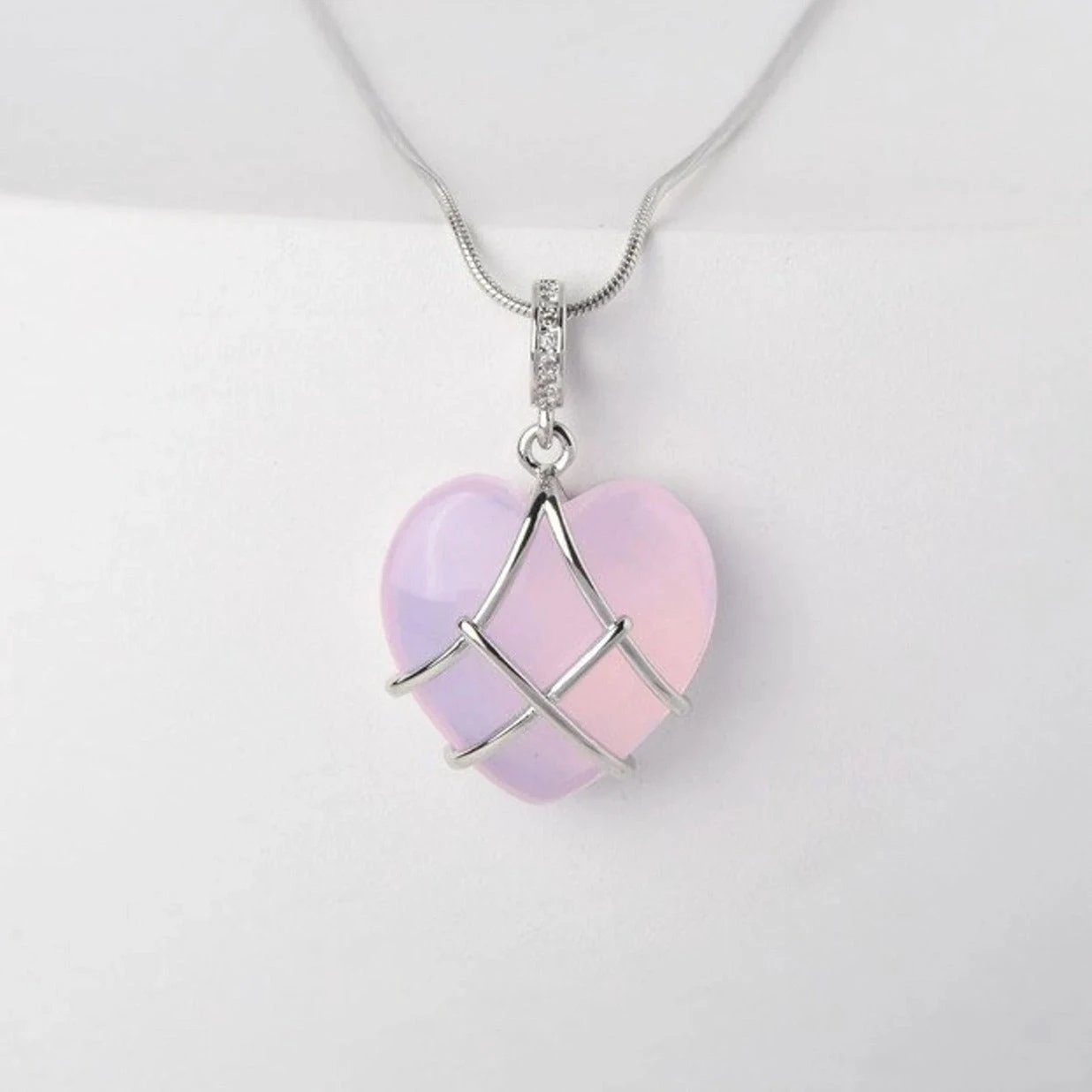 Fashion Moonstone Necklace - Cartoon Princess Love Girl Jewelry MANDOTOS