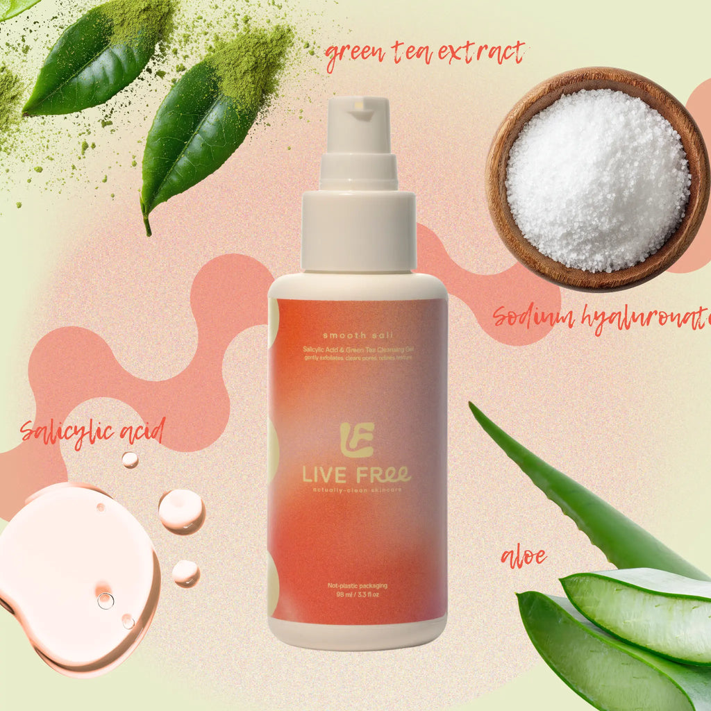 Starter Set – Simple 2-Step Skincare Routine for Blemish Prone & Sensitive Skin (Cleanser + Moisturizer) Free Living Co
