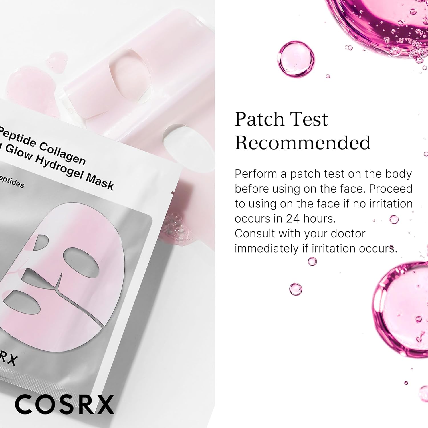 Cosrx The Peptide Collagen Lifting Glow Hydrogel Mask AsiaBeautyMall
