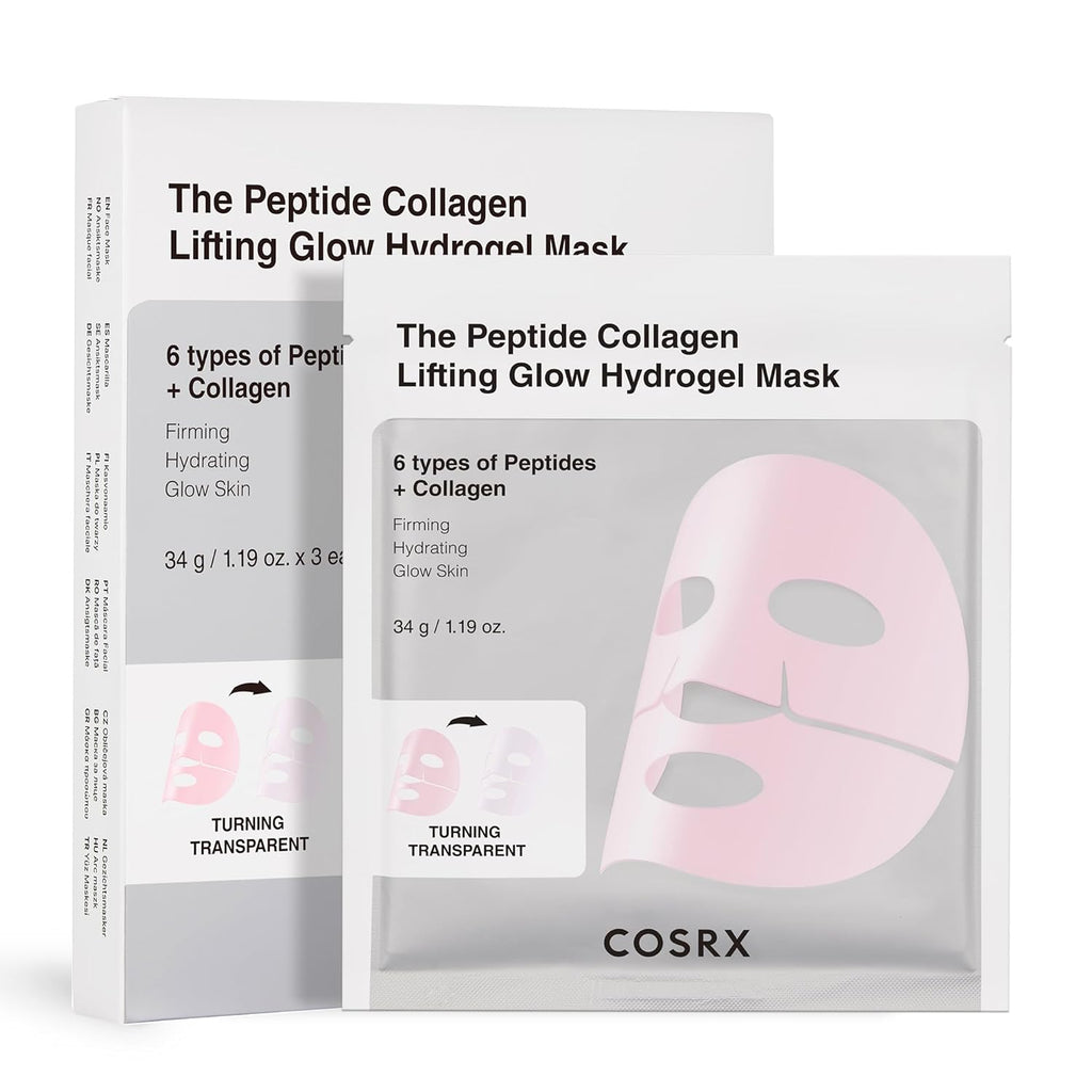 Cosrx The Peptide Collagen Lifting Glow Hydrogel Mask AsiaBeautyMall