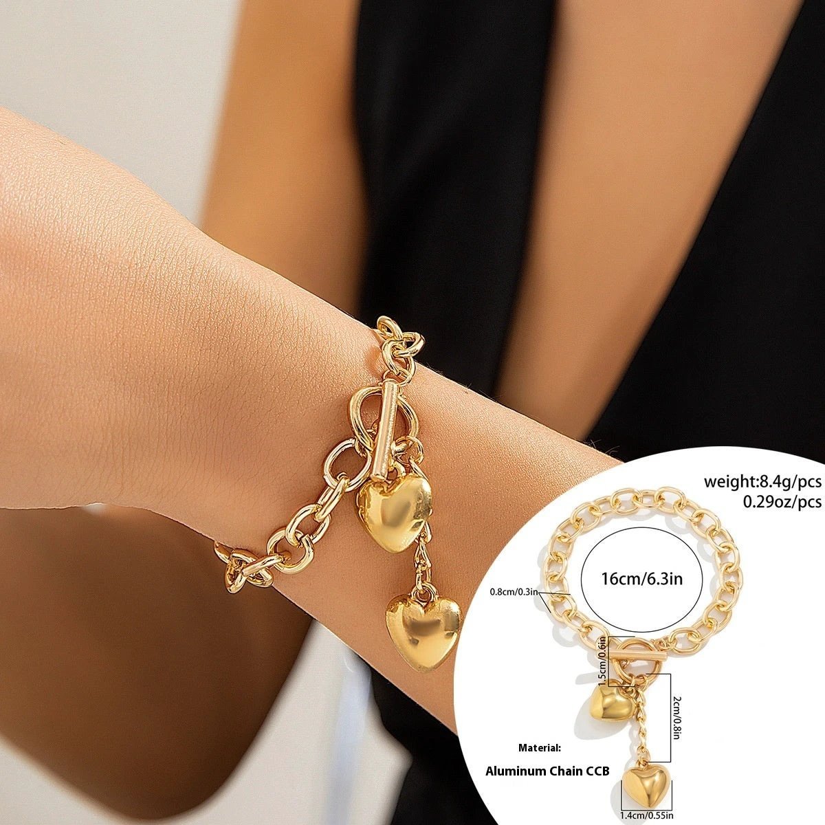 Thick Chain Lock and Key Pendant Necklace - Trendy Fashion Jewelry MANDOTOS