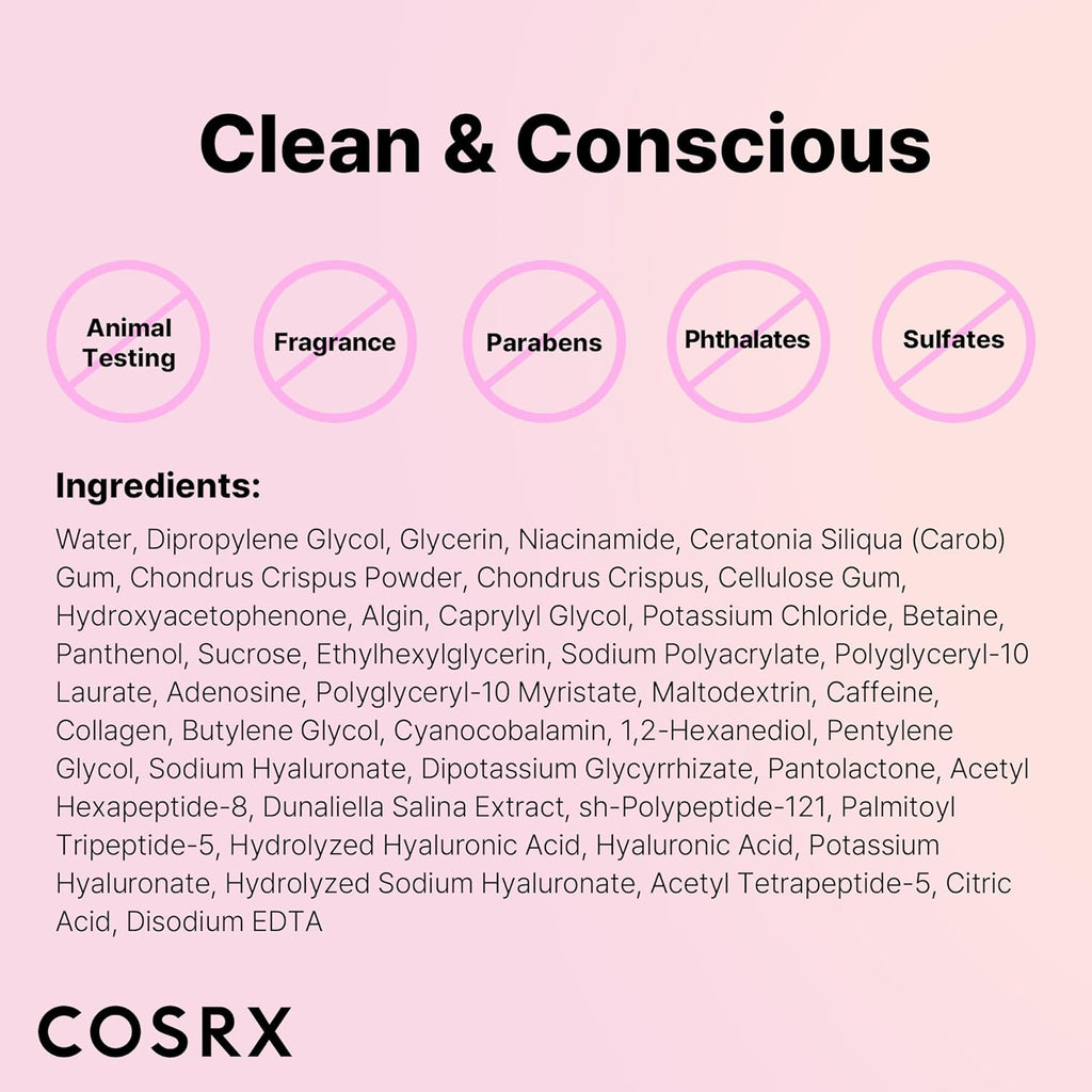 Cosrx The Peptide Collagen Lifting Glow Hydrogel Mask AsiaBeautyMall
