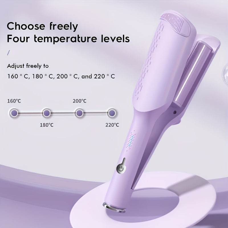32mm Wave Curling Iron, Deep Waves, Long-Lasting Curls CartRare