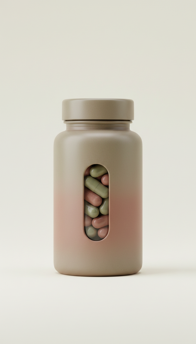 Premium Adaptogen Energy Capsule Bottle Sunnyside Beauty