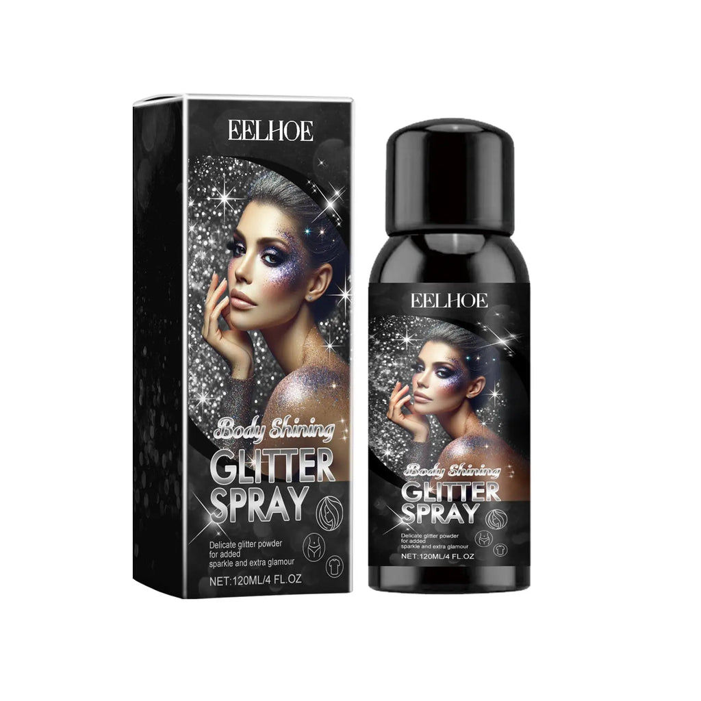 Stage Makeup Glitter Spray, Highlighter Spray Natural Stereo Long-Lasting Brightening Glitter V.I.P Digital Presence