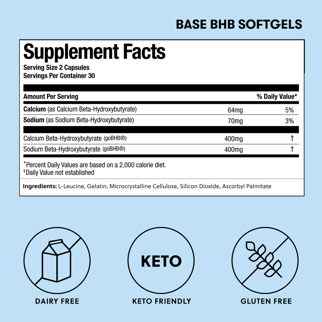 Base Ketones - Exogenous Ketones Drink Mix with goBHB® Perfect Keto