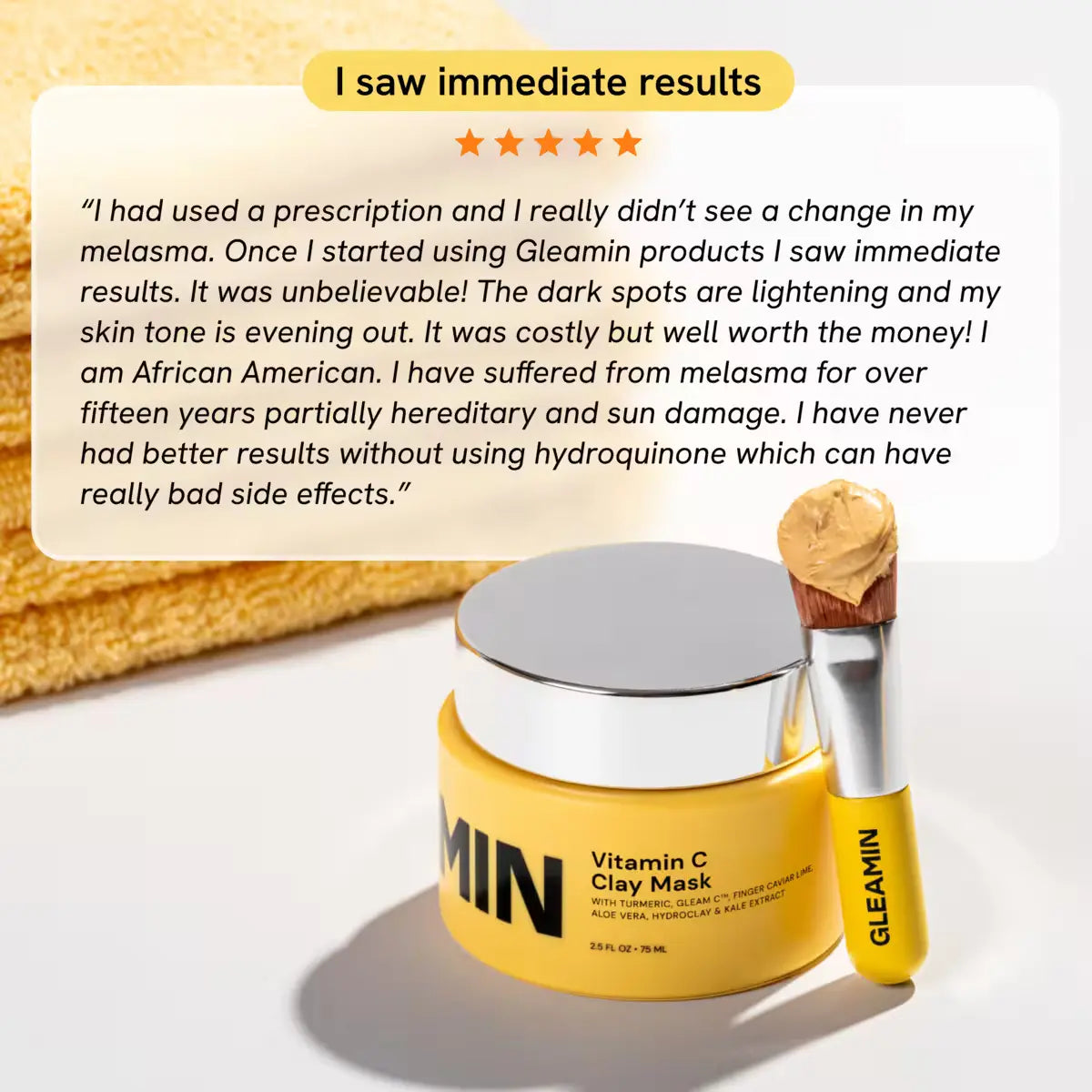 Jumbo Vitamin C Clay Mask Gleamin