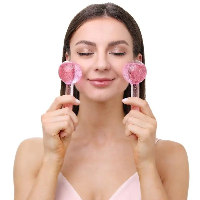Glow Globes Ice Roller For Face – Cooling Ice Roller Facial Massage Tool
