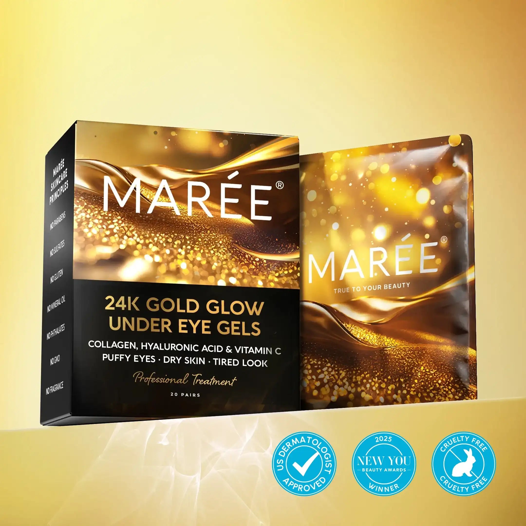 24K Gold Anti-Aging Eye Patches Maree