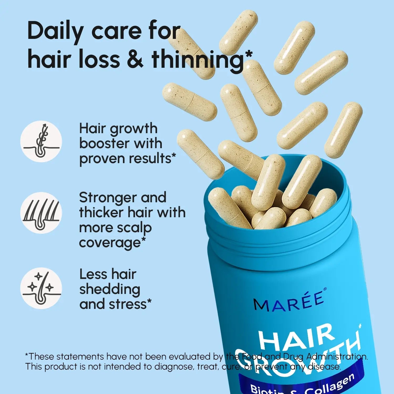Biotin & Collagen Hair Growth Complex Maree