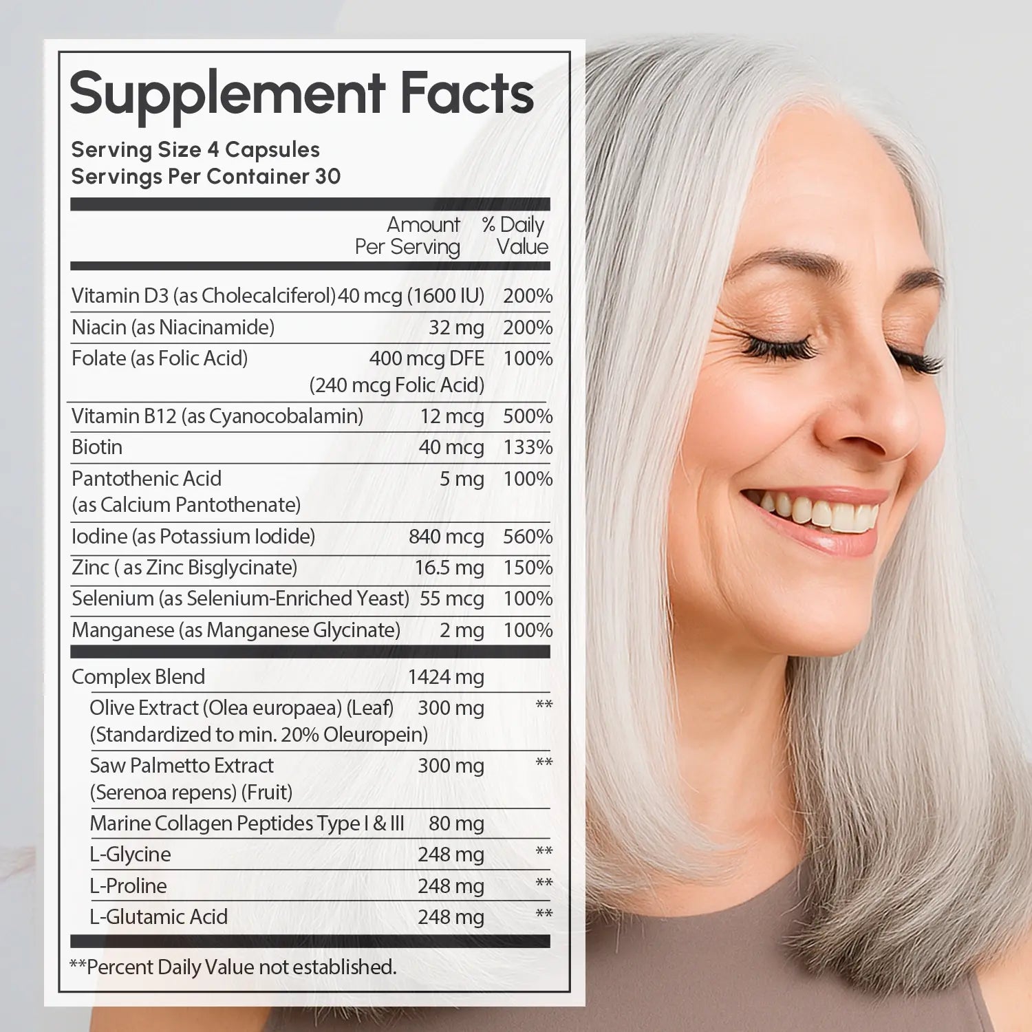 Biotin & Collagen Hair Growth Complex Maree