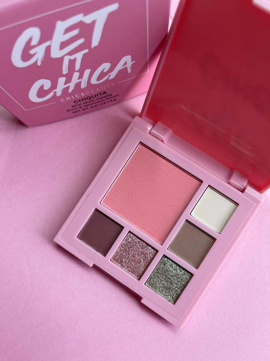 NEW! Get It Chica "CHIQUITA" (Mini-5 Eyeshadows and 1 Blush Multi-Palette) Chica Beauty