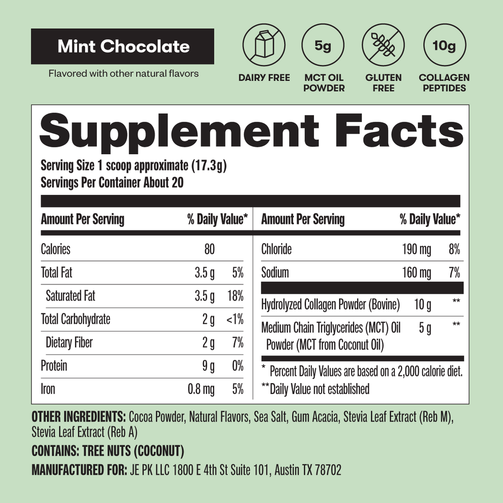 Grass-Fed Collagen Peptides & MCT Brain Boost Perfect Keto