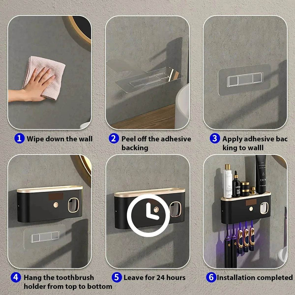 UV Toothbrush Sanitizer & Holder – Rechargeable Clean Dabfavshop