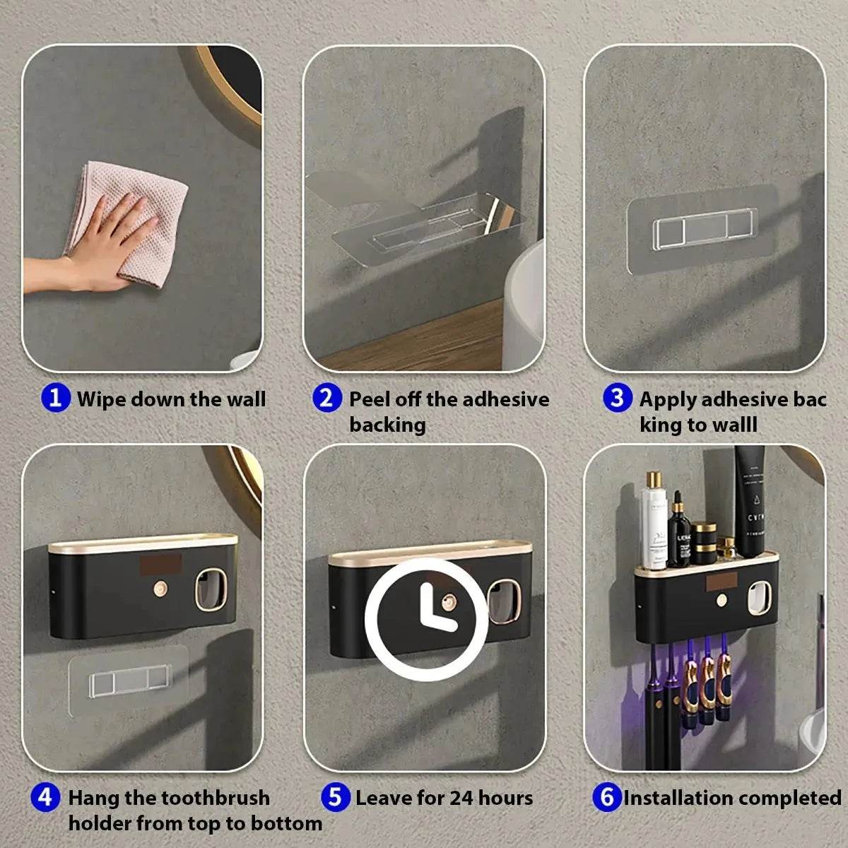 UV Toothbrush Sanitizer & Holder – Rechargeable Clean Dabfavshop