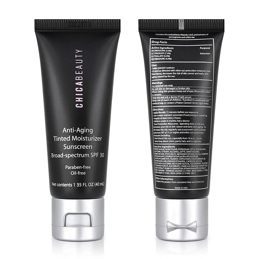 Anti-Aging Tinted Moisturizer Sunscreen Broad-Spectrum SPF 30 by Chica Beauty Chica Beauty