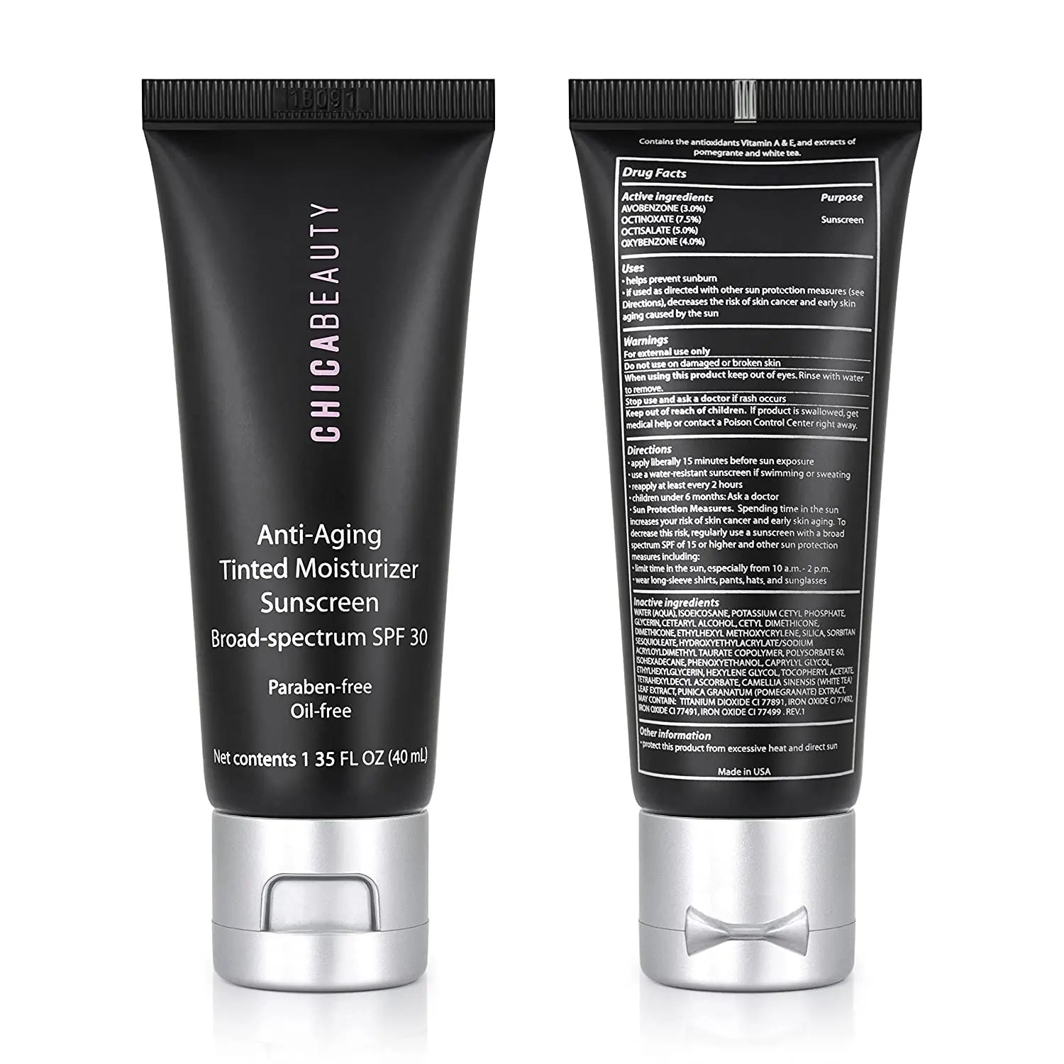 Anti-Aging Tinted Moisturizer Sunscreen Broad-Spectrum SPF 30 by Chica Beauty Chica Beauty