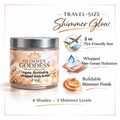 Organic Shimmering Body Butter 2 oz – Travel Size Glimmer Goddess® Organic Skin Care