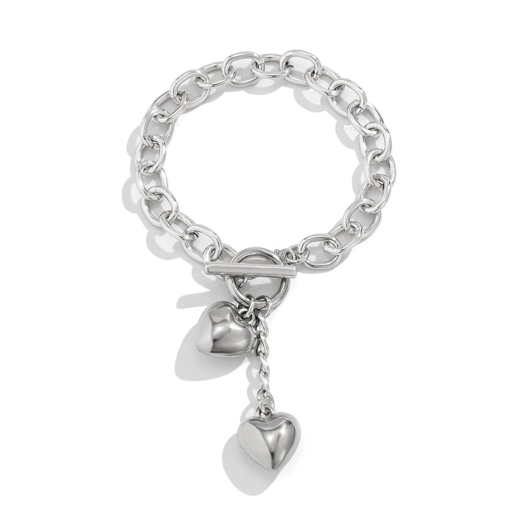 Thick Chain Lock and Key Pendant Necklace - Trendy Fashion Jewelry MANDOTOS