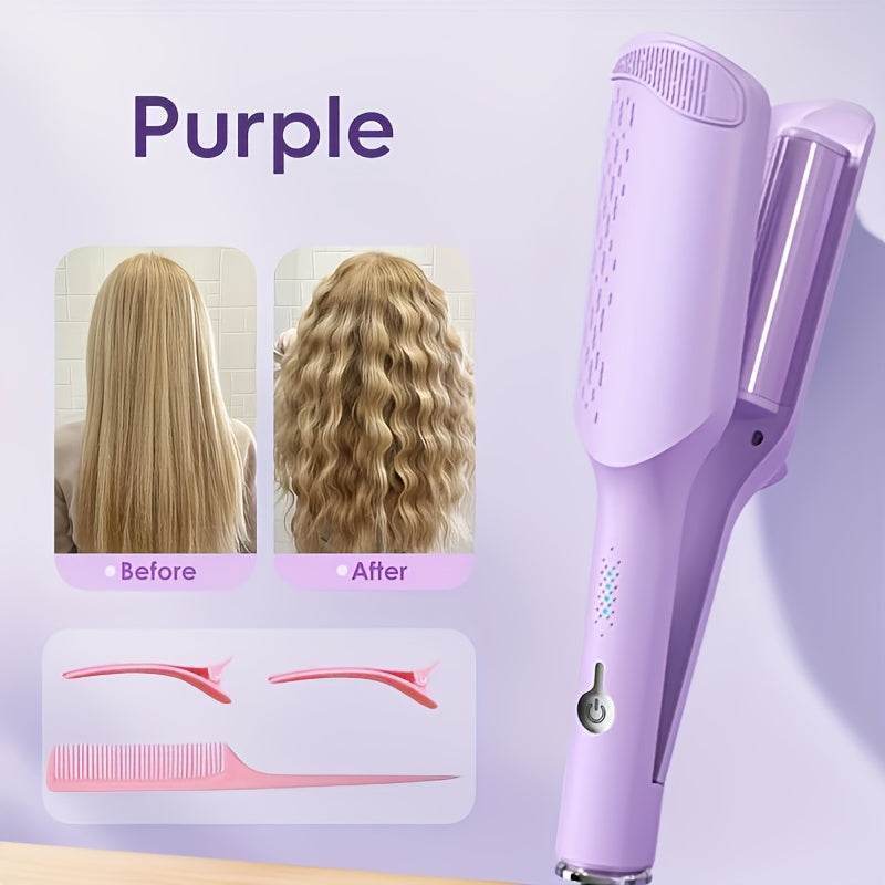 32mm Wave Curling Iron, Deep Waves, Long-Lasting Curls CartRare