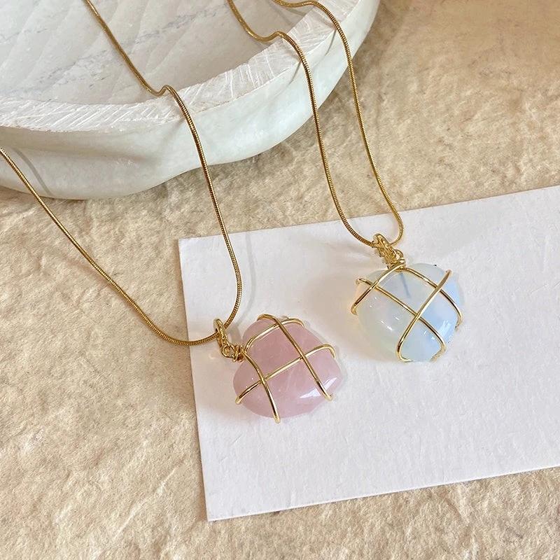 Fashion Moonstone Necklace - Cartoon Princess Love Girl Jewelry MANDOTOS