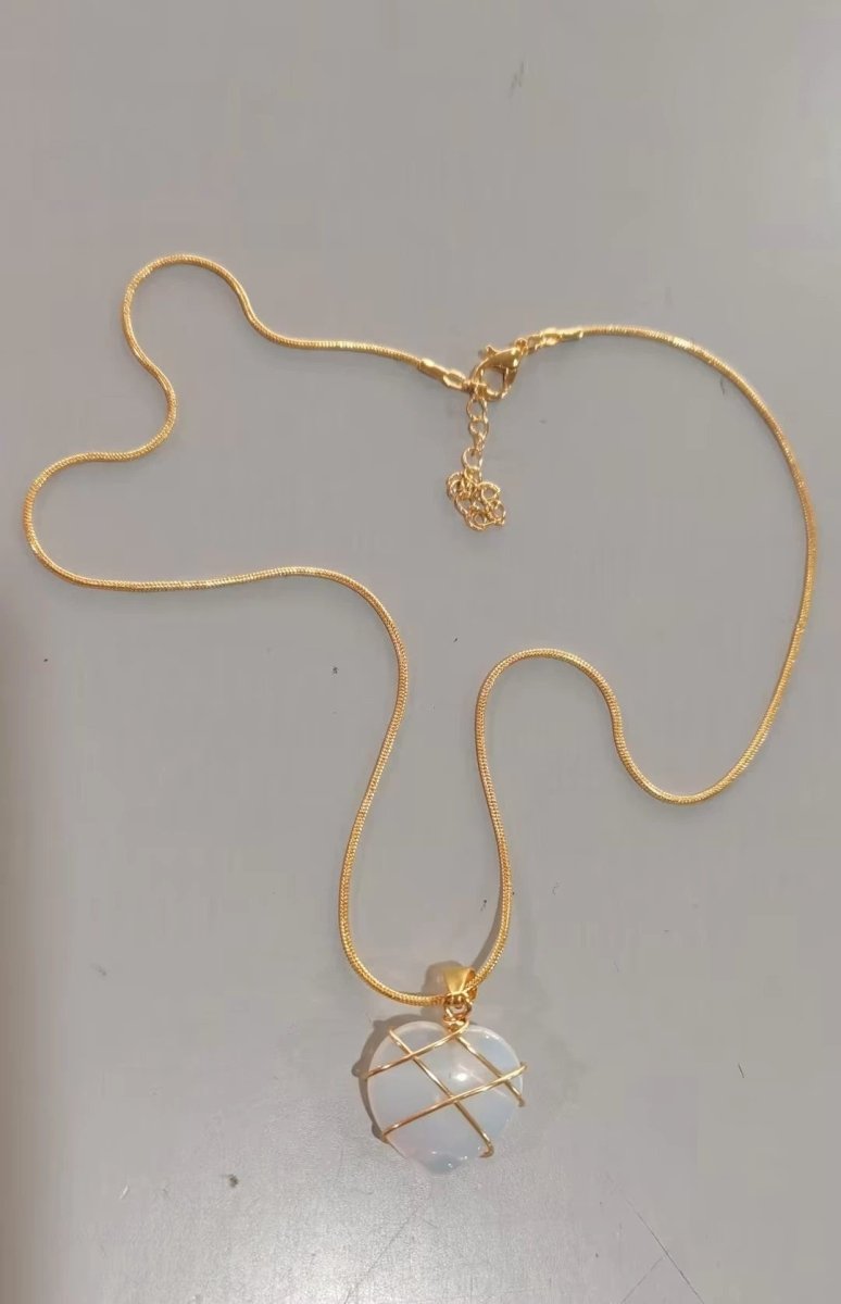 Fashion Moonstone Necklace - Cartoon Princess Love Girl Jewelry MANDOTOS