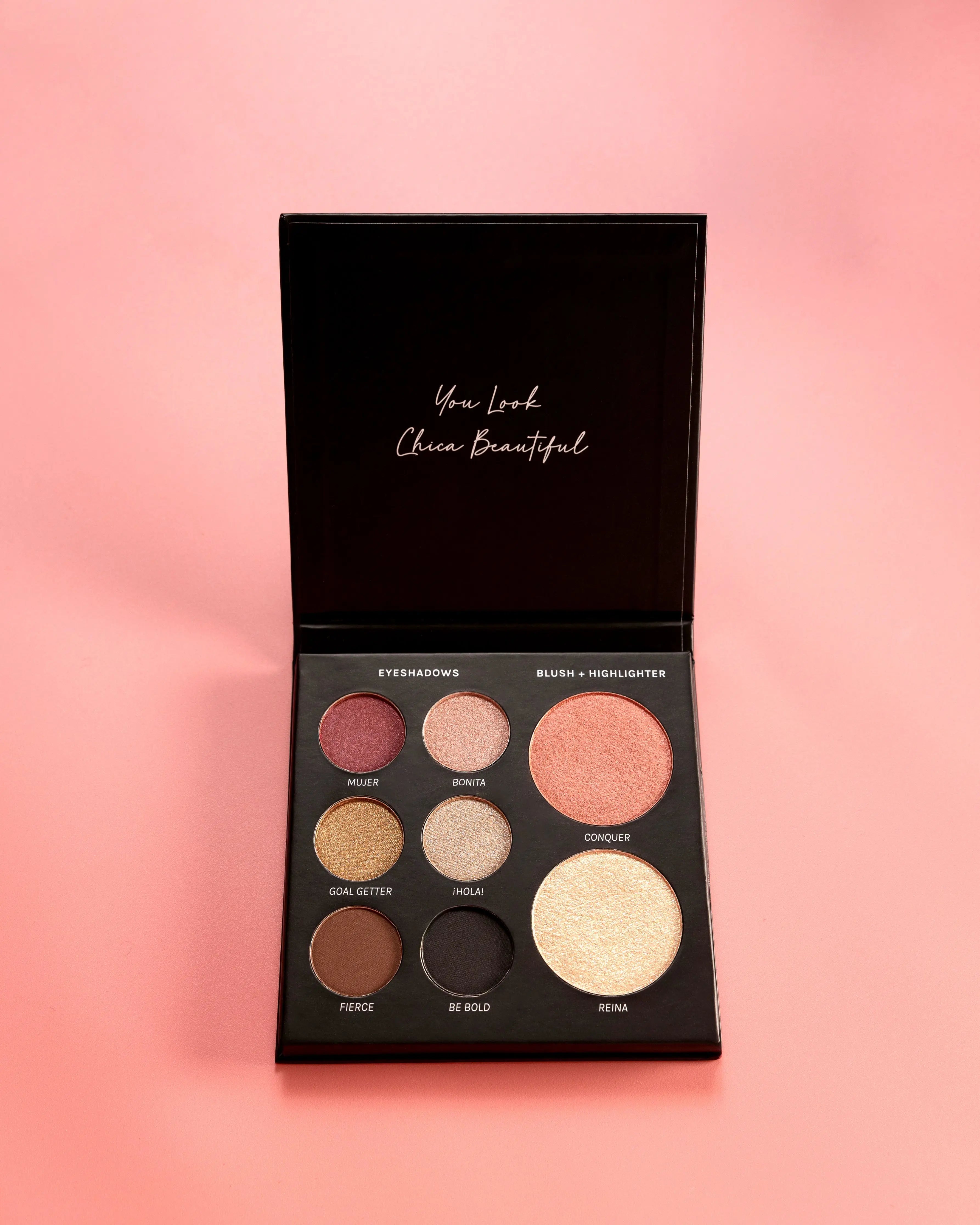 GET IT CHICA (All-In-One Face Palette - Blush, Highlighter & 6 Eyeshadows) Chica Beauty