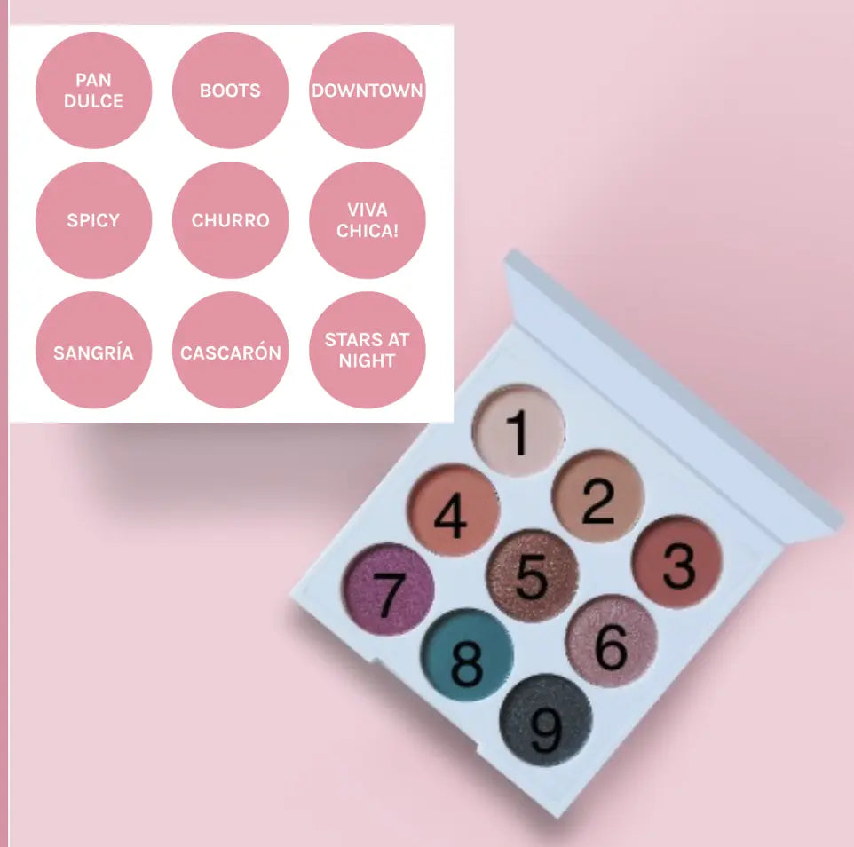 Best Seller! FIESTA (Mini-9 Eyeshadow Palette) Chica Beauty