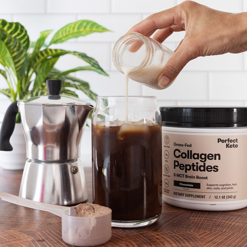 Grass-Fed Collagen Peptides & MCT Brain Boost Perfect Keto