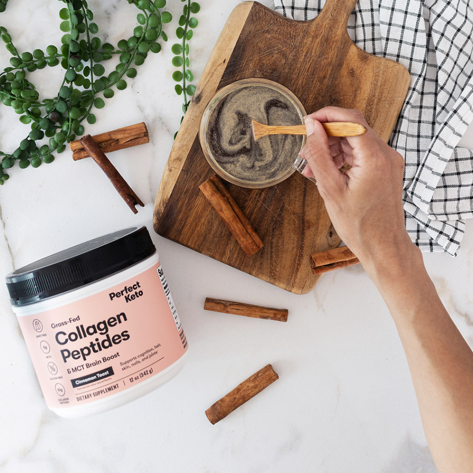 Grass-Fed Collagen Peptides & MCT Brain Boost Perfect Keto