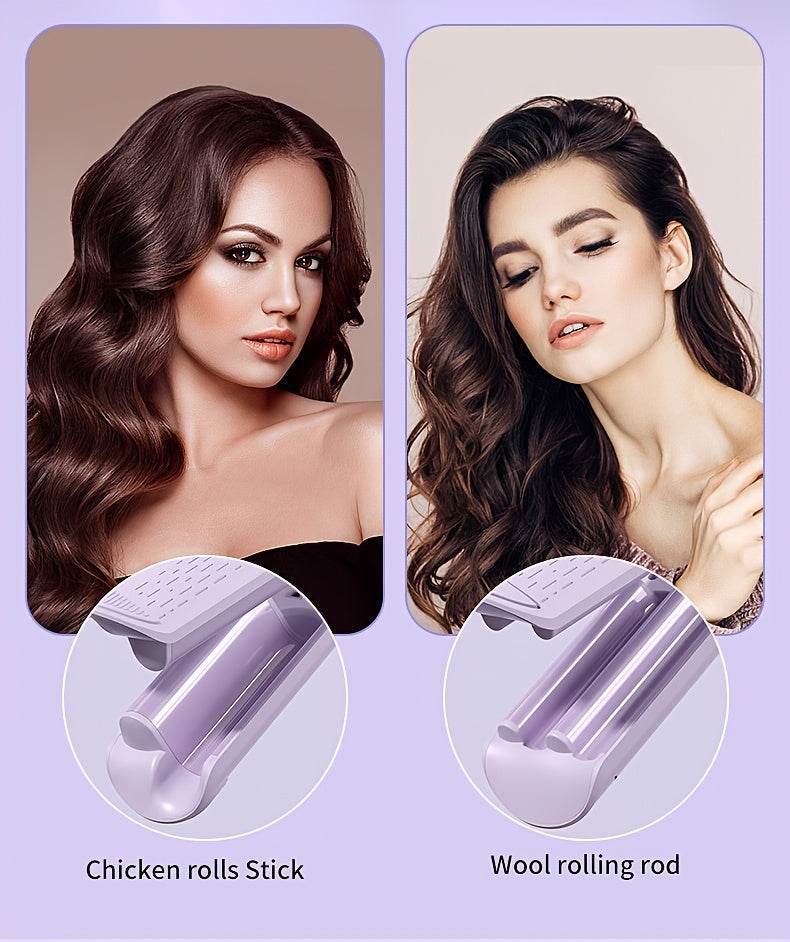 32mm Wave Curling Iron, Deep Waves, Long-Lasting Curls CartRare
