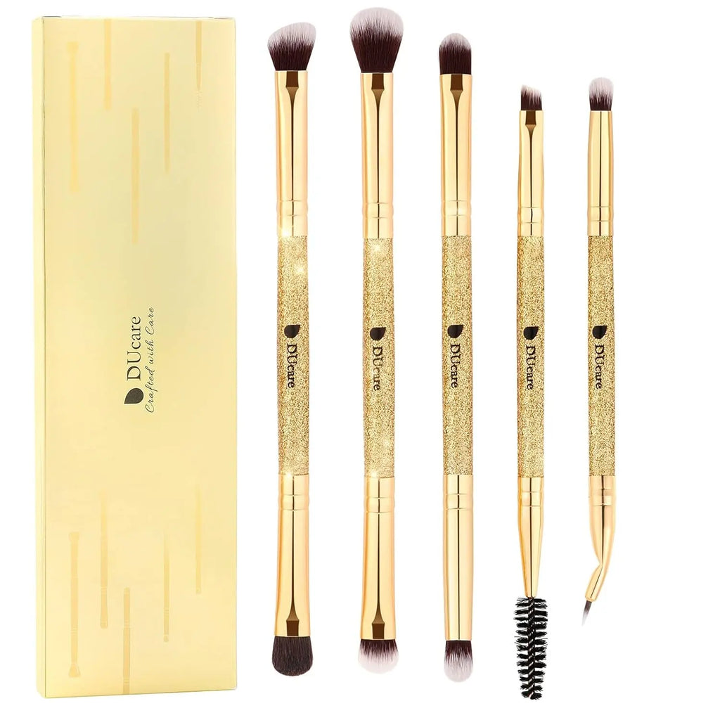 Makeup Brushes Duo End Foundation Powder Buffer and Contour Brush Synthetic Cosmetic Tools 2Pcs SnapGoShop