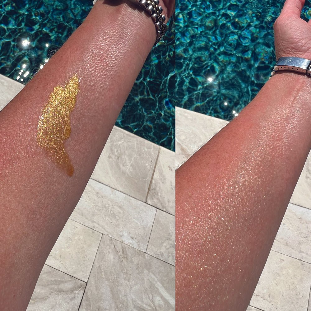 Organic Shimmer Oil – Illuminating Body Oil in 5 Shades for Radiant Glow & Deep Hydration Glimmer Goddess® Organic Skin Care