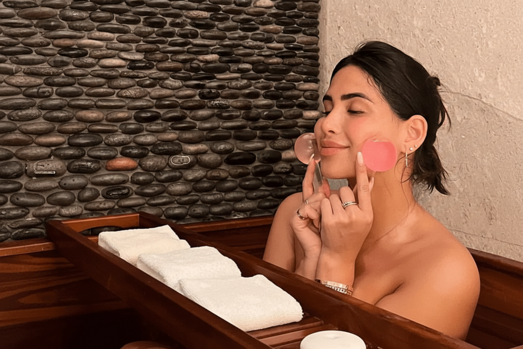 Glow Globes Ice Roller For Face – Cooling Ice Roller Facial Massage Tool