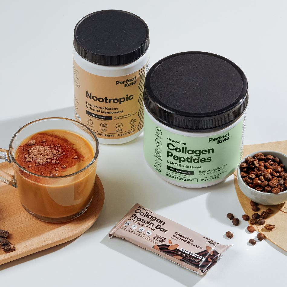 Grass-Fed Collagen Peptides & MCT Brain Boost Perfect Keto