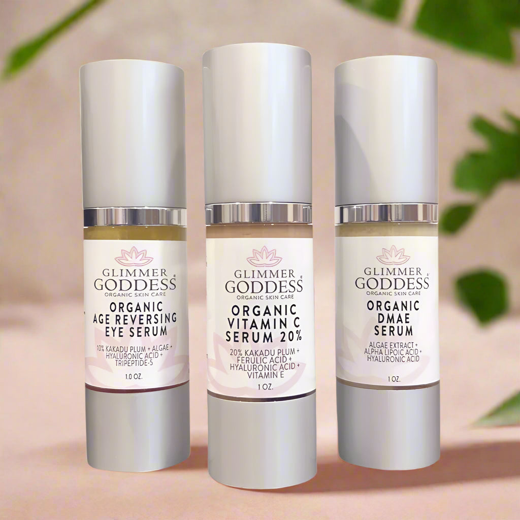 Organic Anti-Aging Trio – Vitamin C & Firming Serums - Sunnyside Beauty
