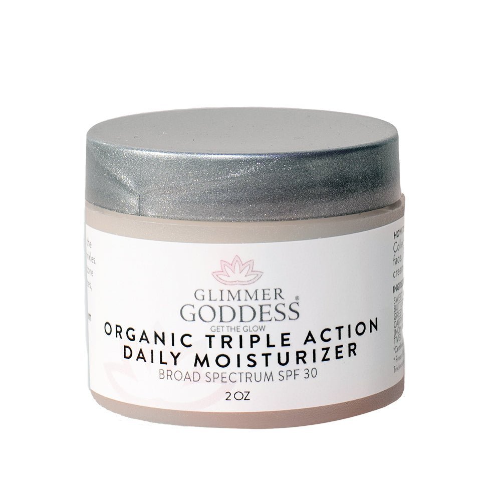 Organic Anti-Wrinkle Trio – 3-Step Collagen Boosting System Glimmer Goddess® Organic Skin Care