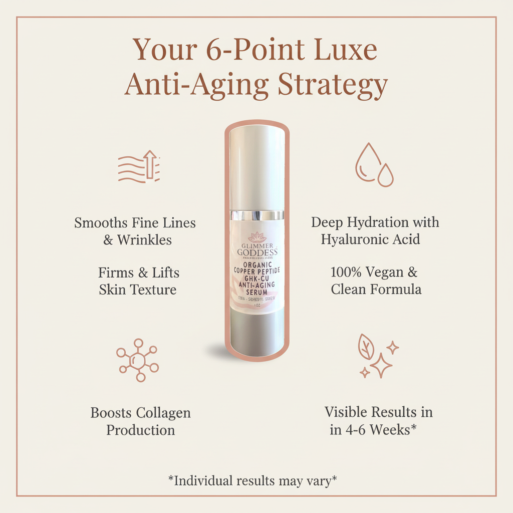 Organic Copper Peptide Serum – Firming & Smoothing Glimmer Goddess® Organic Skin Care