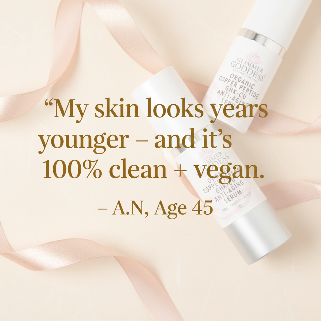 Organic Copper Peptide Serum – Firming & Smoothing Glimmer Goddess® Organic Skin Care