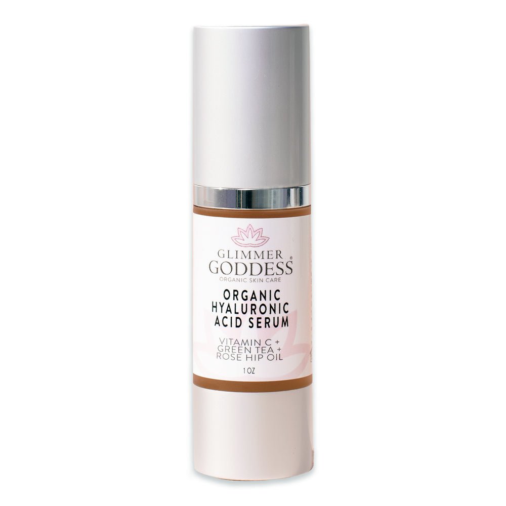 Organic Hyaluronic Acid Serum – Plumping Hydration Glimmer Goddess® Organic Skin Care