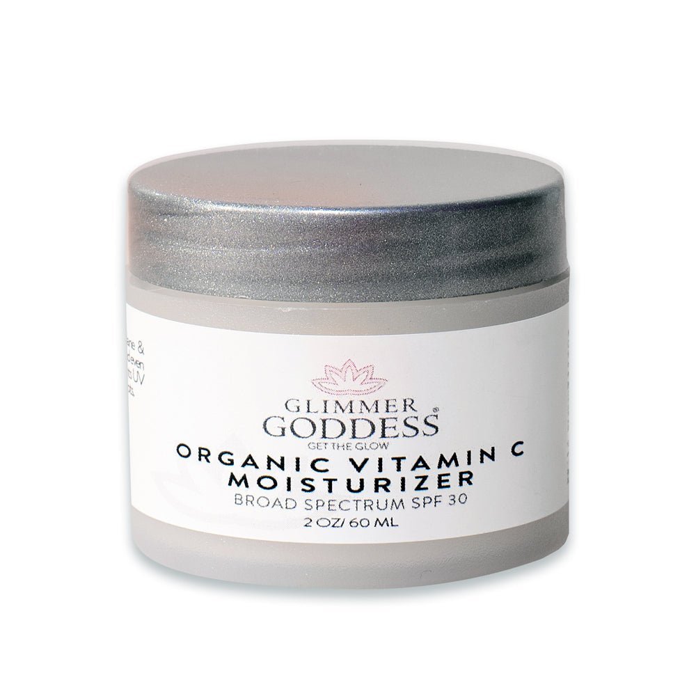 Organic Vitamin C Daily Moisturizer SPF 30 – Brightening Formula Glimmer Goddess® Organic Skin Care