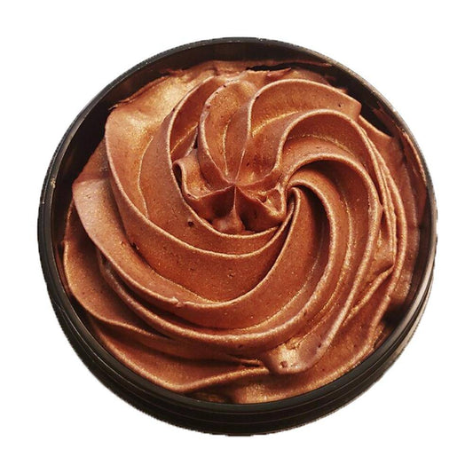 Organic Whipped Bronzing Body Butter – Shimmering Body Moisturizer with Instant Bronze Glow Glimmer Goddess® Organic Skin Care