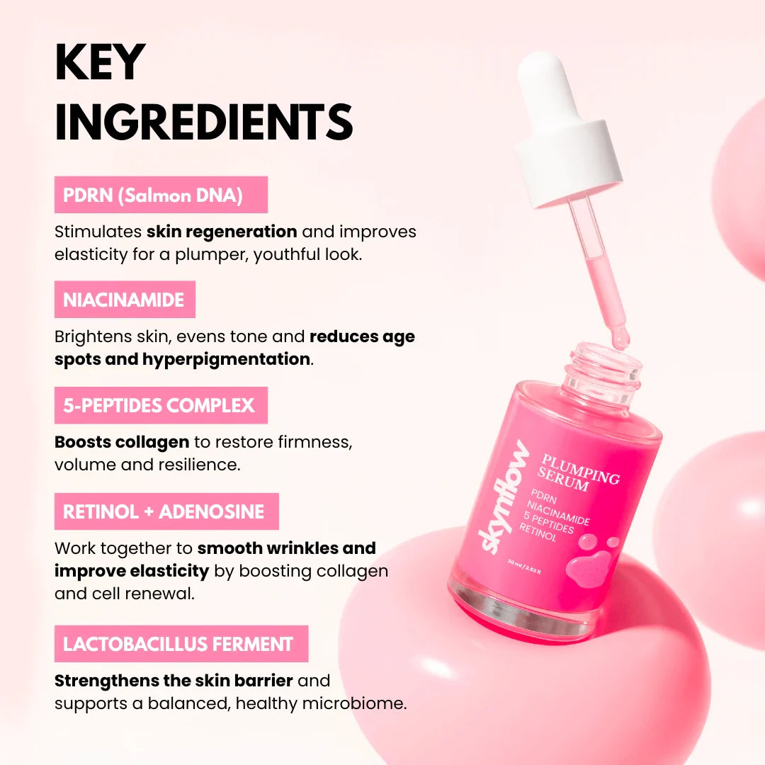 Plumping Serum - Peptides PDRN Niacinamide Retinol Skynflow