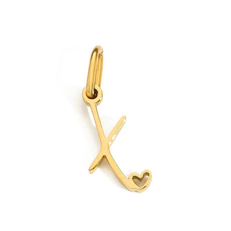 Gold Letter Pendant Necklace for Women – A-Z Alphabet Zircon Crystal Choker, Snake Chain Jewelry Gift CartRare