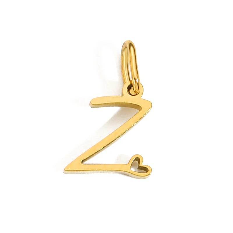 Gold Letter Pendant Necklace for Women – A-Z Alphabet Zircon Crystal Choker, Snake Chain Jewelry Gift CartRare