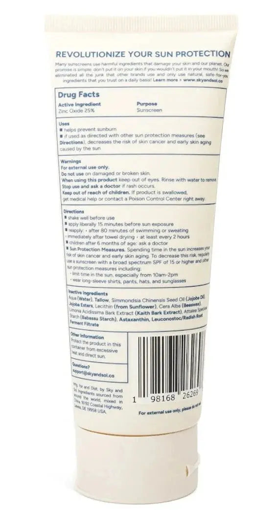 XL Sky and Sol Body Sunscreen SPF 50 – Full-Body SPF 50 Sunscreen 7.05 oz