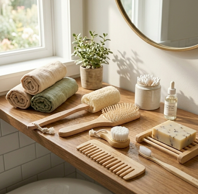 Zero-Waste Bath Accessories Bundle BeNat